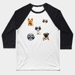 Puppy Sticker Pack Baseball T-Shirt